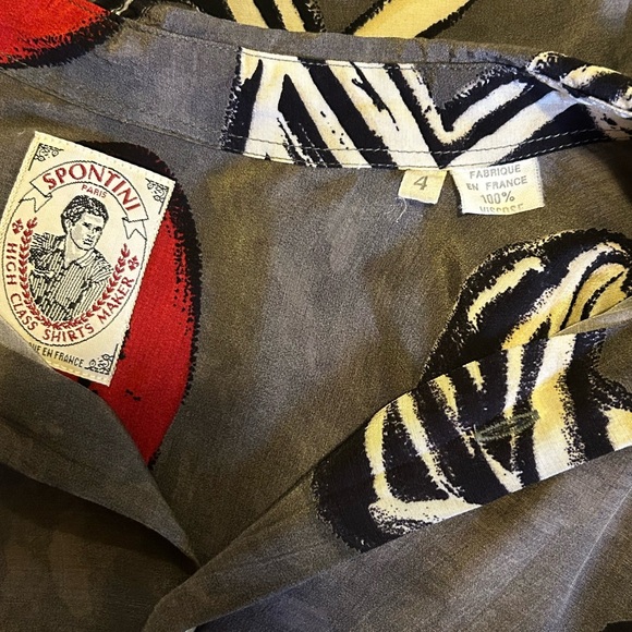 Spontini Paris Vintage Button-Down Shirt - Picture 10 of 10